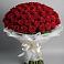 Букет 101 Красная роза Блэк Мэджик в Буланаше