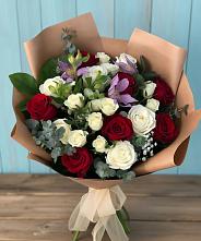 Букет цветов из:  Розы и Альстромерии в Буланаше