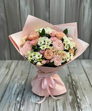 Букет цветов из:  Гвоздики, Розы и Хризантемы в Буланаше