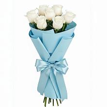 Букет 7 белых роз Проуд в Буланаше