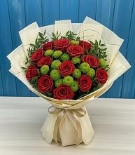 Букет цветов из:  Розы и Хризантемы в Буланаше