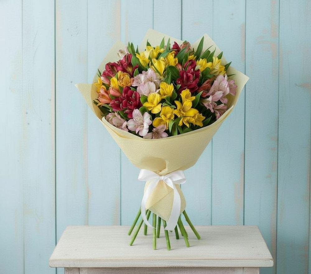 Букет цветов из: Альстромерии в Буланаше
