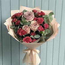 Букет цветов из:  Гвоздики и Розы в Буланаше