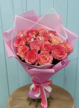 Букет 15 Розовых роз Равель в Буланаше
