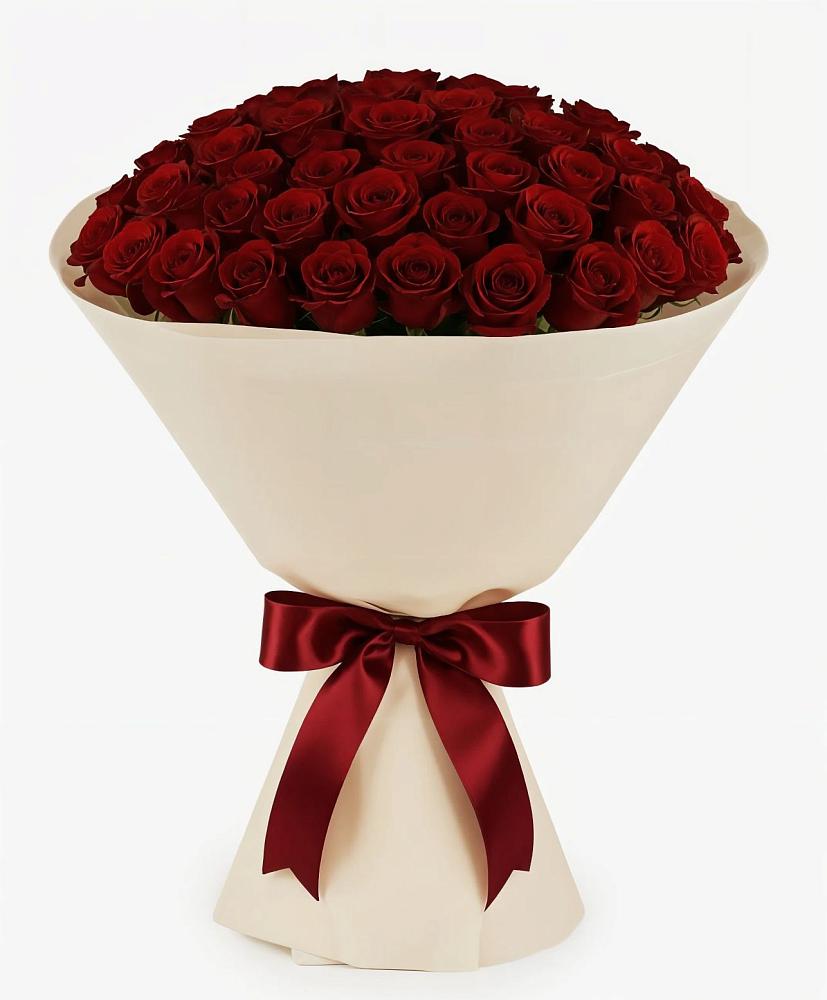 Букет 101 Бордовая роза Блэк Бакарра в Буланаше