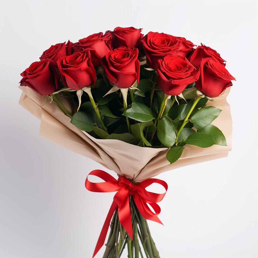 Букет 11 Красных роз Эдлесс Лав в Буланаше